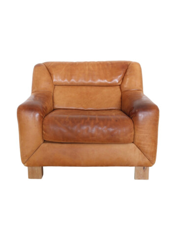 Vintage Danish Leather Arm Chair 65902