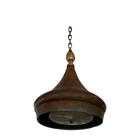 Limited Edition Copper Pendant with Opaline Shade 58809