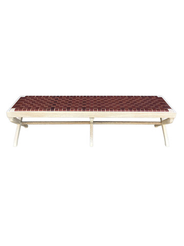 Lucca Studio Sadie Bench (Brown Leather) 67930