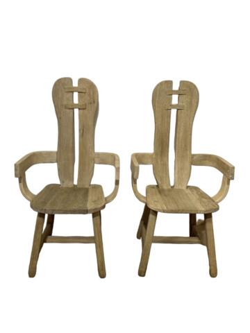 Pair of Oak 1970's Dining Chairs from De Puydt 67669