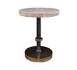 Limited Edition Mixed Metals and Oak Side Table 26140