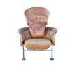 Rare Franco Albini Italian Leather Arm Chair 28700
