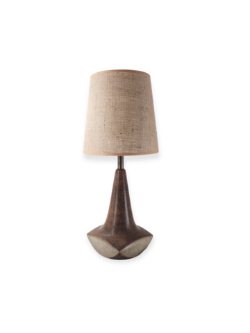 Vintage Danish Brown Ceramic Lamp 61593