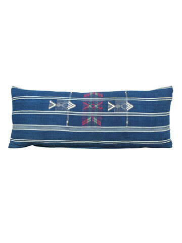 Vintage Indigo and Embroidery Pillow 67307
