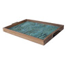 Limited Edition Oak And Vintage Marbleized Paper Tray 24319