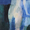 Danish Artist Poul F. Hanmann: Composition of Woman in Blue 26834