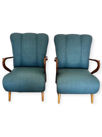 Pair of French 1930's Arm Chairs 66366