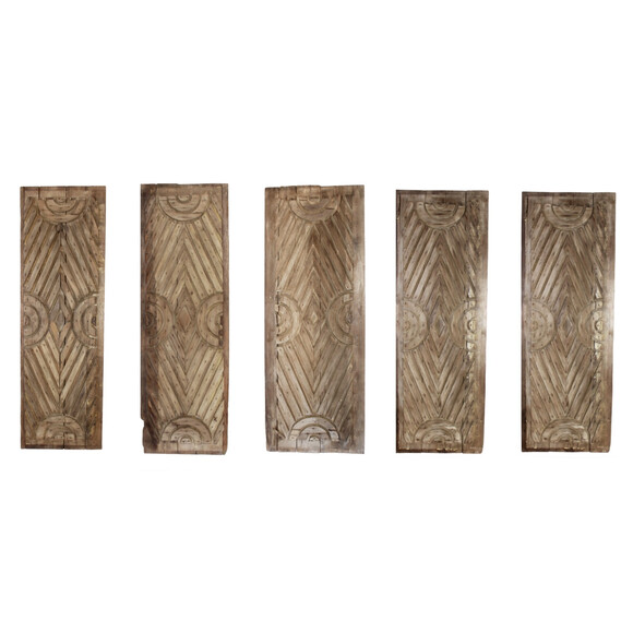 Set of (5) 19th Century French Carved Wood Panels 66558