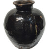 Large Black Glazed Ceramic Vessel from Central Asia 66079