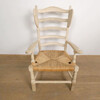 French Oak Wingback Chair and Ottoman 63382