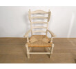 French Oak Wingback Chair and Ottoman 63382