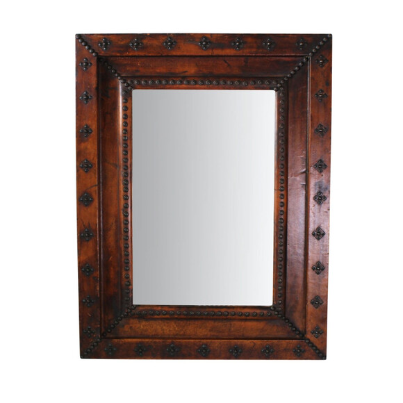 Spanish Leather Frame Mirror 20641