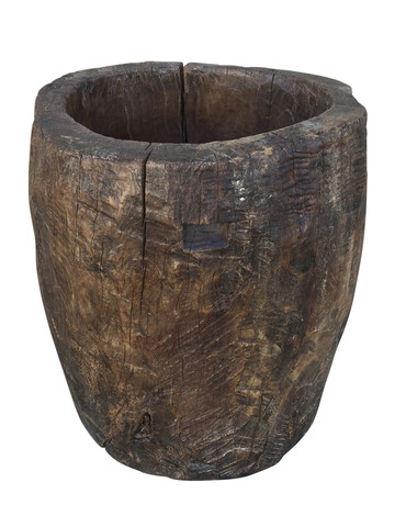 Large French Wood Trunk Planter 66838