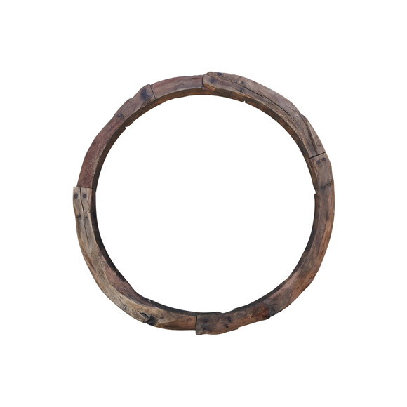 Rare Large Scale 18th Century Spanish Primitive Wood Ring 65681