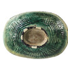 Danish Mid Century Ceramic Bowl in green and black 29296