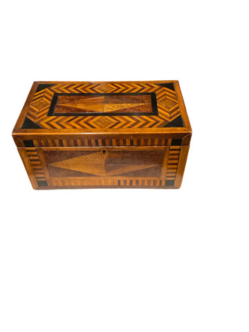 English Inlaid Wood Box 66149