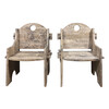 Pair of French Primitive Arm Chairs 63631