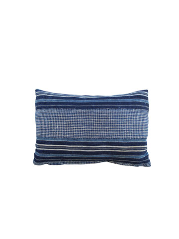 Antique African Indigo Stripe Pillow 67514