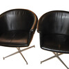 Pair Italian mid century swivel chairs 3441