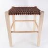 Lucca Studio Thelma Woven Leather Stool 64762