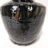 Vintage Central Asia Black Pottery Lamp 63383