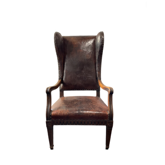 19th Century Leather Arm Chair 64887