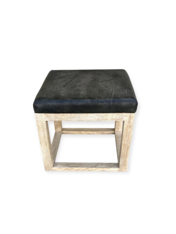 Lucca Studio Bryce Table/Stool with a Vintage Leather Top. 67310