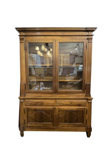 Neo Classic 18th Century Italian Walnut Bookcase 62871