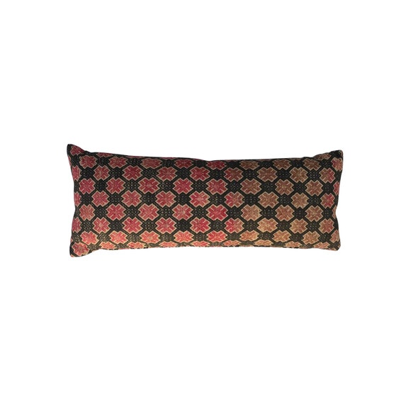 Vintage Central Asia Textile Lumbar Pillow 19812