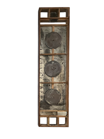 Belgian Modernist Wood and Iron  Panel 63139