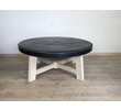 Lucca Studio Milton Round Leather Top Coffee Table 59783