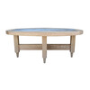 Mid Century Guillerme & Chambron French Oak Coffee Table 28695