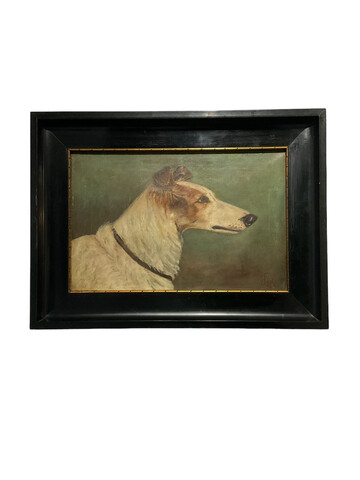 Early 20th Century English Dog Portrait of Sighthound 64195