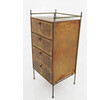Leather Side Table with Drawers 18260