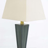 French Green Leather Lamp 18334