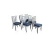 Set of (6) Guillerme & Chambron Dining Chairs 66825