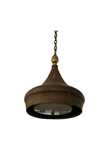 Limited Edition Copper Pendant with Opaline Shade 64230
