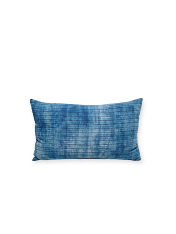 Antique Central Asia Indigo Textile Pillow 68189