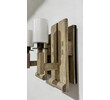 Pair of Oak and Bronze Sconces 63507