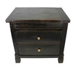 Ebonized Nightstand with Drawers 20289