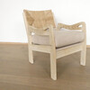 Pair of Lucca Studio Phoebe Oak Chairs with Linen Cushions 62090
