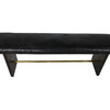 19th Century Bench with Original Leather 18856