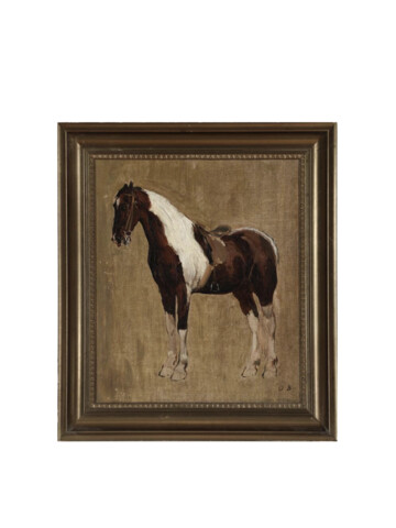 19th Century Danish Oil Painting of a Horse 64571