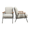 Pair of French Mid Century Metal Arm Chairs 33770