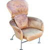Rare Franco Albini Italian Leather Arm Chair 28700