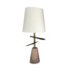 Lucca Studio Callisto Bronze and Wood Lamp 52539