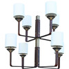 Limited Edition Bronze and Leather Chandelier 28130
