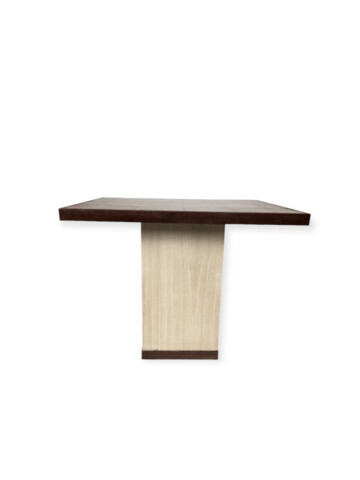 Inlaid Top Pedestal Table with Oak Base 66851