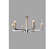 Lucca Studio Porto Oak and Stainless Chandelier 29759