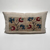 18th Century Turkish Embroidery Silk and Linen Textile Pillow 67864